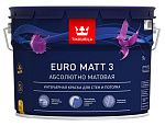 Краска EURO MATT-3 интерьерная гл/мат., 9 л TIKKURILA 