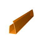 Профиль торцевой ROYALPLAST UP 10 мм оранжевый L=2,1м 