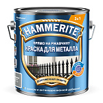 Эмаль по ржавчине HAMMERITE глянцевая, RAL7042 серый 0,75л 