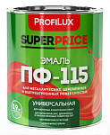 Эмаль ПФ-115 SUPERPRICE серая 0,9кг. Профилюкс (уп. 14шт) Остатки!!!