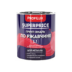 Грунт эмаль по ржавчине 3в1 SUPERPRICE черная 0,9кг, Профилюкс (уп. 14шт)