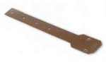 Кронштейн стальной прямой 125х215 коричневый /Качмарек/