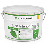 Краска "OASIS INTERIOR PLUS" для стен и потолков влажн. помещений, 9 л FINNCOLOR