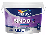 Краска Dulux Bindo 3 для стен и потолков,  мат. белая, BW, 1л