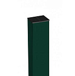 Столб 62*55*2200мм зеленый RAL 6005, 3 отверстия (1,73м)