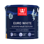 Краска EURO WHITE для потолков гл/мат., 2,7 л TIKKURILA 