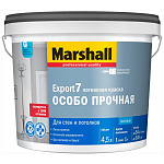 Краска MARSHALL EXPORT 7 для внутр. работ моющаяся, мат, BW, 4,5л