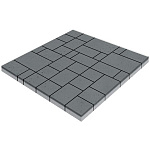 Плита бетонная тротуарная "Инсбрук Альпен"/серая,гладкая, 60 мм (1 ряд=1,1м2,1поддон=11м2) Artstein