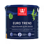 Краска EURO TREND для обоев и стен моющ. мат. база А, 2,7 л TIKKURILA 