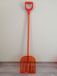 Лопата снеговая CARBOLUX ПК-4 поликарбонатная оранжевая  38,5*34см, оранж. алюм. черенок (о)