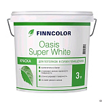 Краска "OASIS SUPER WHITE" для потолков , 3 л FINNCOLOR