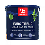 Краска EURO TREND для обоев и стен моющ. мат. база С, 2,7 л TIKKURILA 