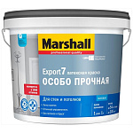Краска MARSHALL EXPORT 7 для внутр. работ моющаяся, мат, BW, 9л