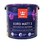 Краска EURO MATT-3 интерьерная гл/мат., 2,7 л TIKKURILA 