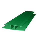 Профиль соединительный ROYALPLAST НP 4 мм зеленый L=6м 